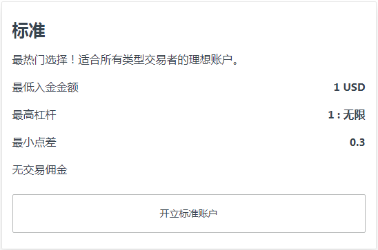 EXNESS外汇标准账户