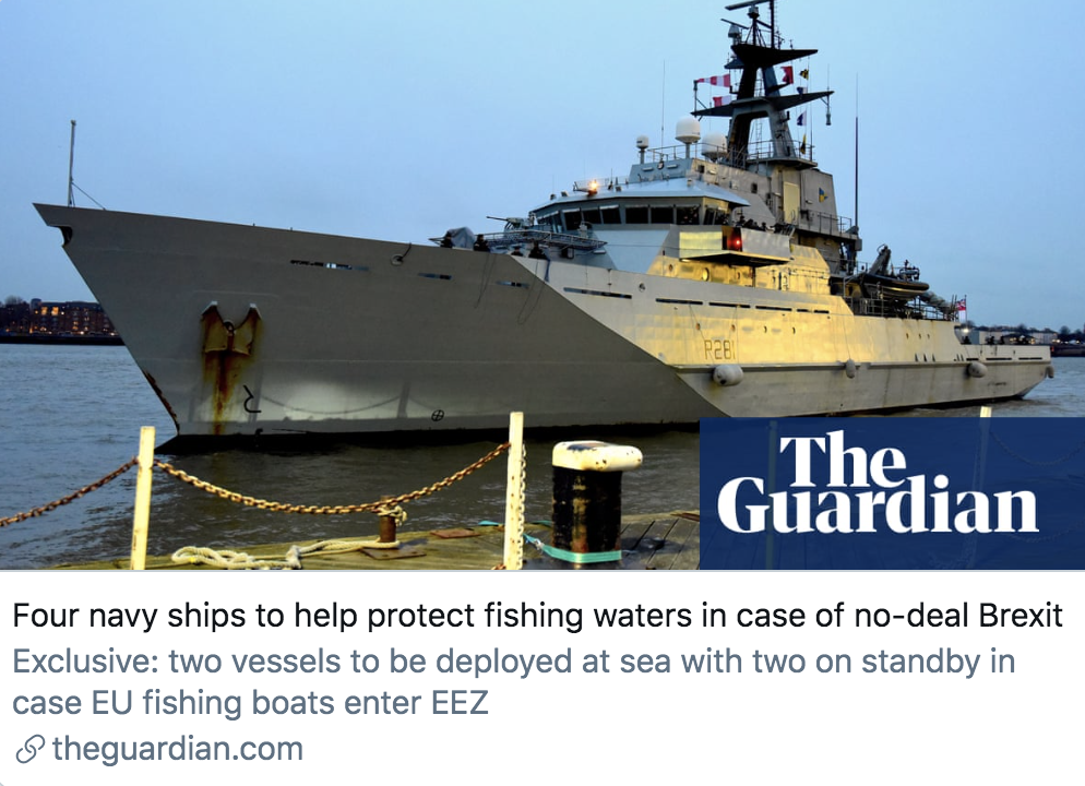 脱欧剑拔弩张，英国海军都派上了